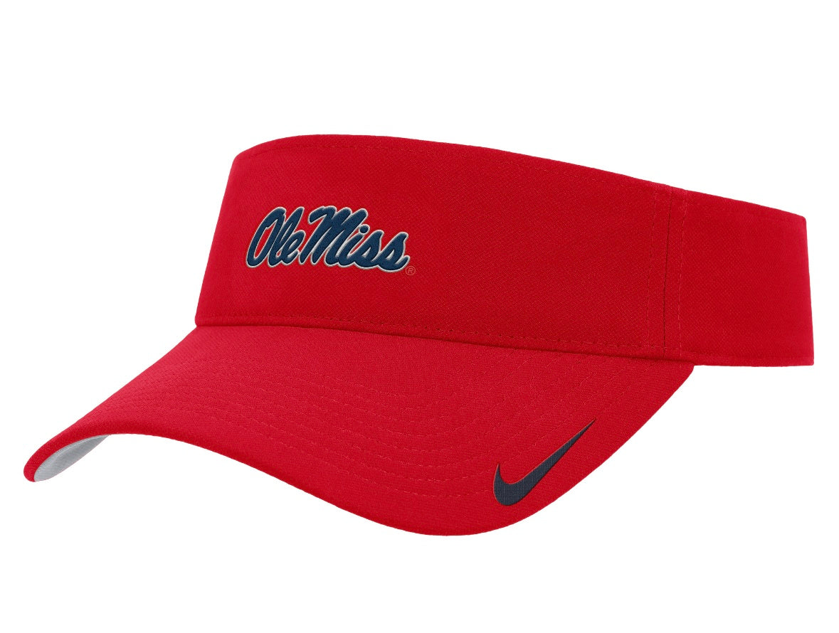 Nike Ole Miss M/L Ace Visor - Red