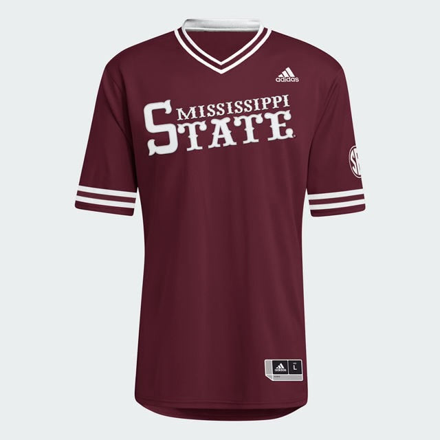 Mississippi State V Neck Baseball Jersey