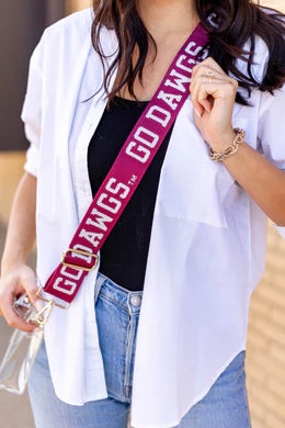 Mississippi State Go Dawgs Woven Purse Strap