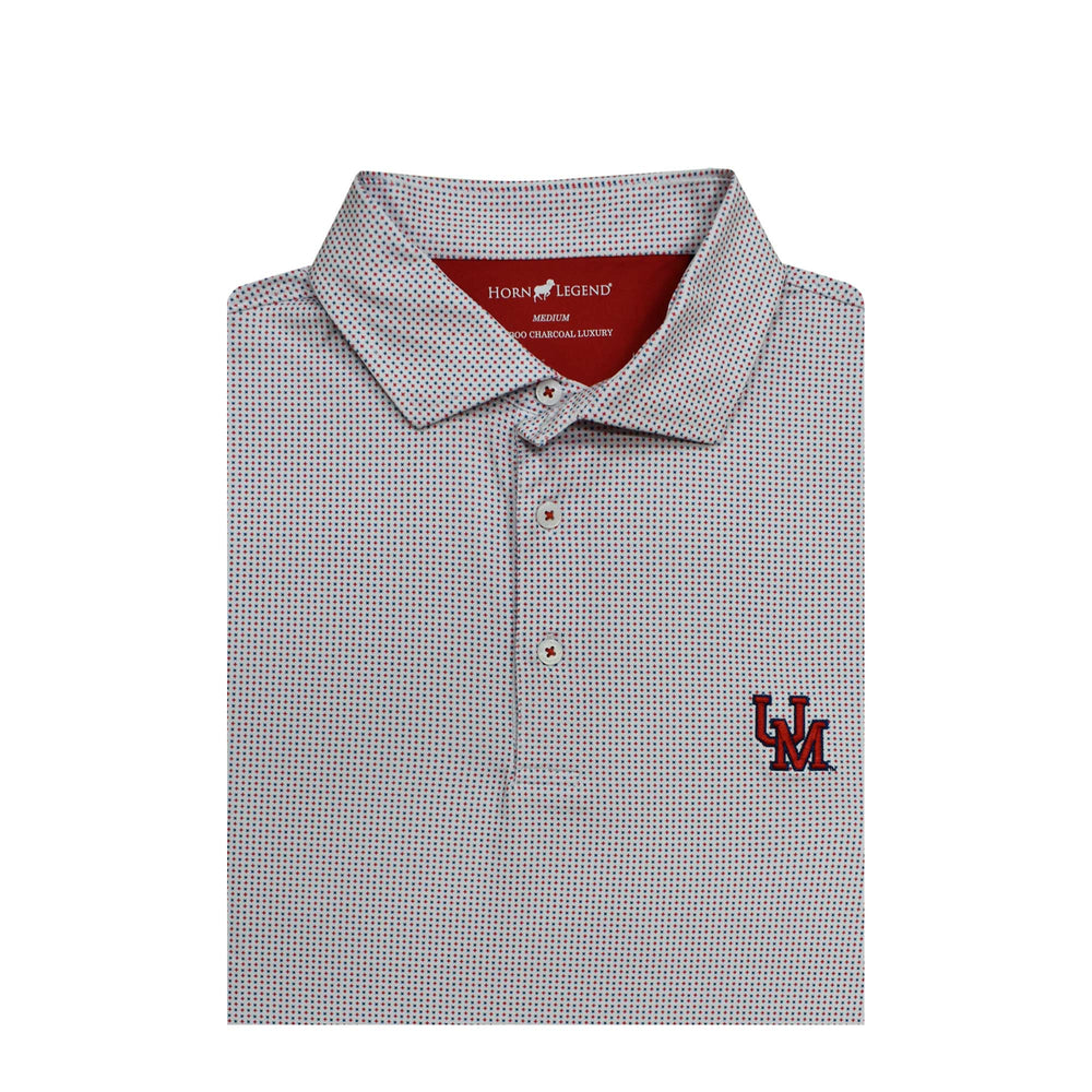 Horn Legend White Navy and Red Polo with UM