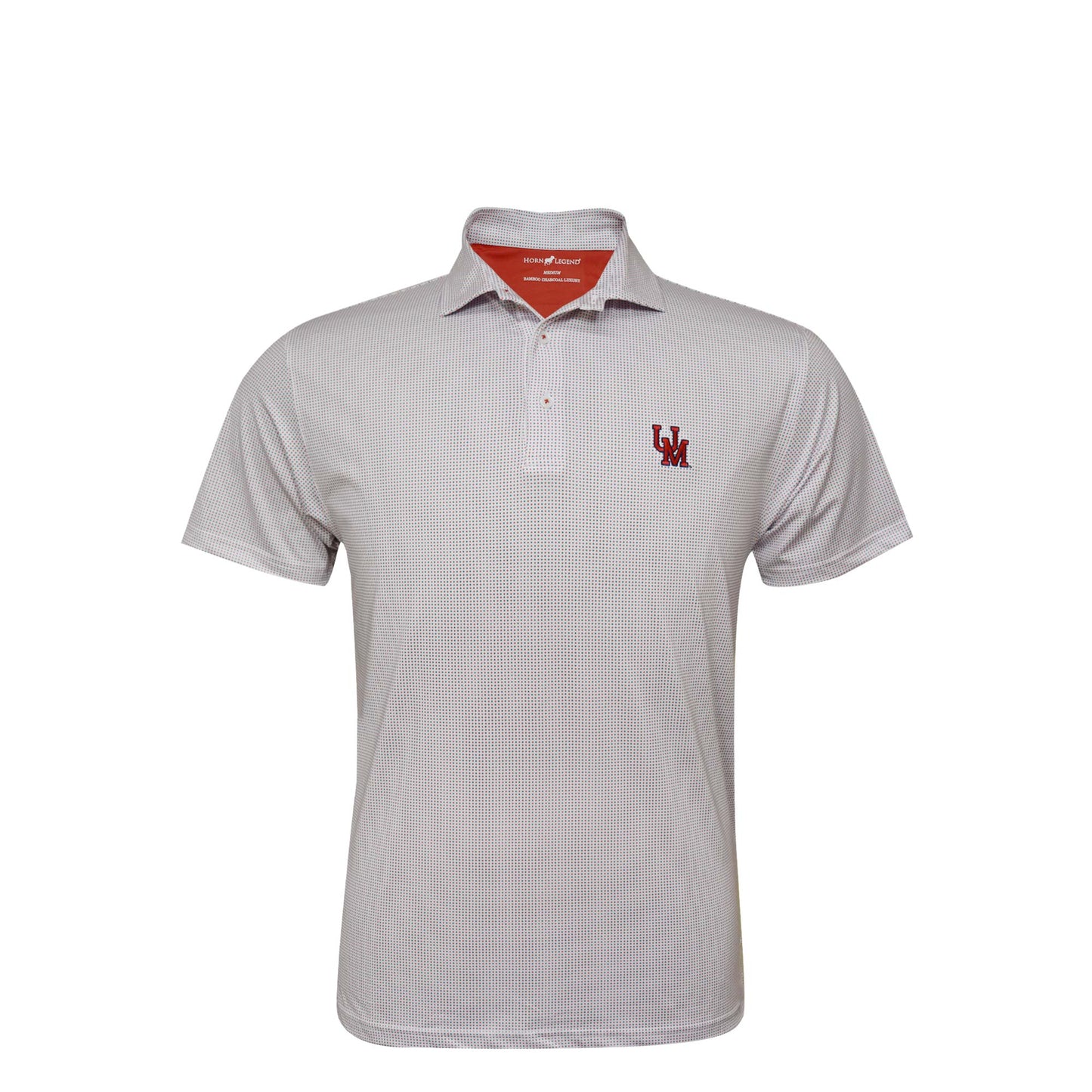 
                  
                    Horn Legend White Navy and Red Polo with UM
                  
                