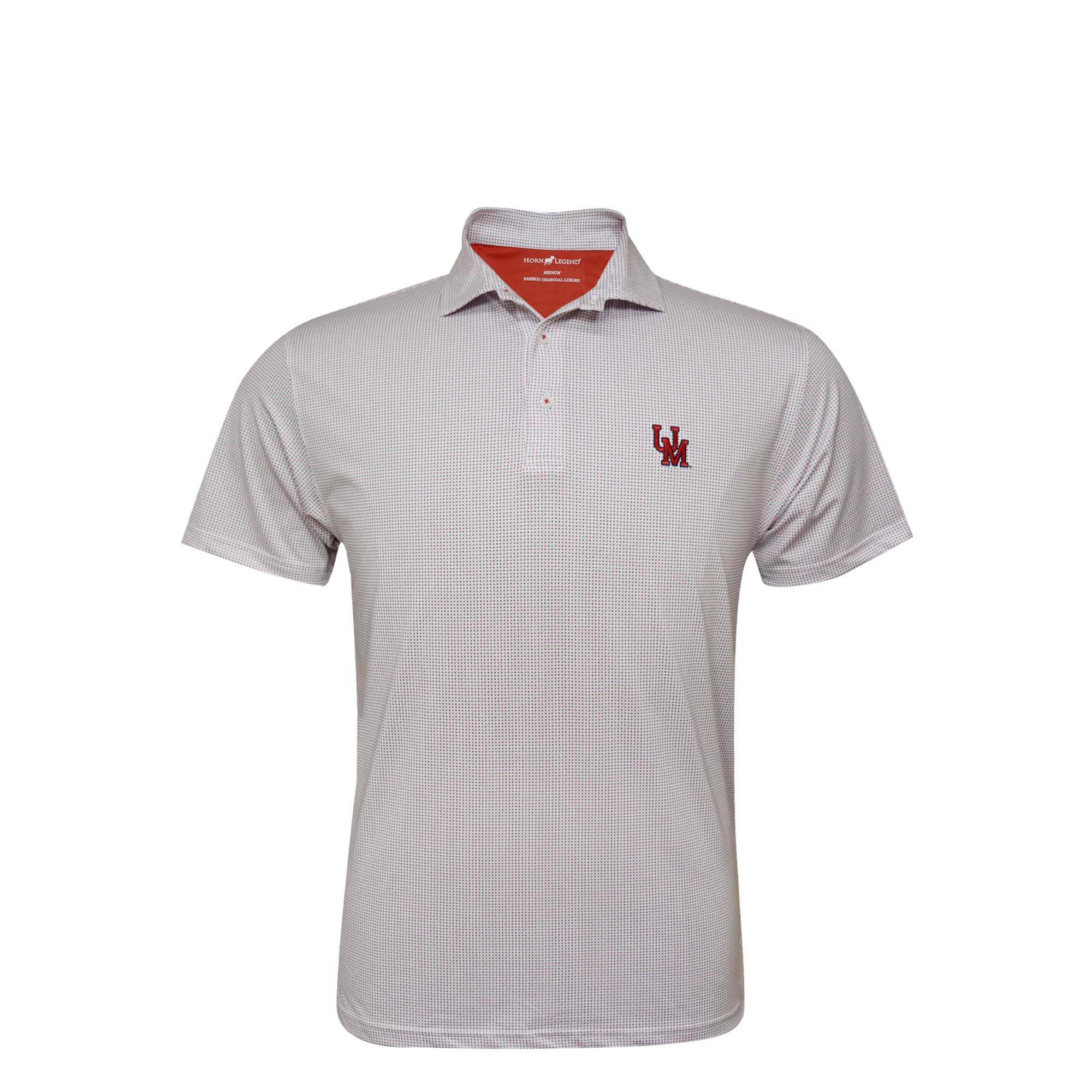 Horn Legend White Navy and Red Polo with UM