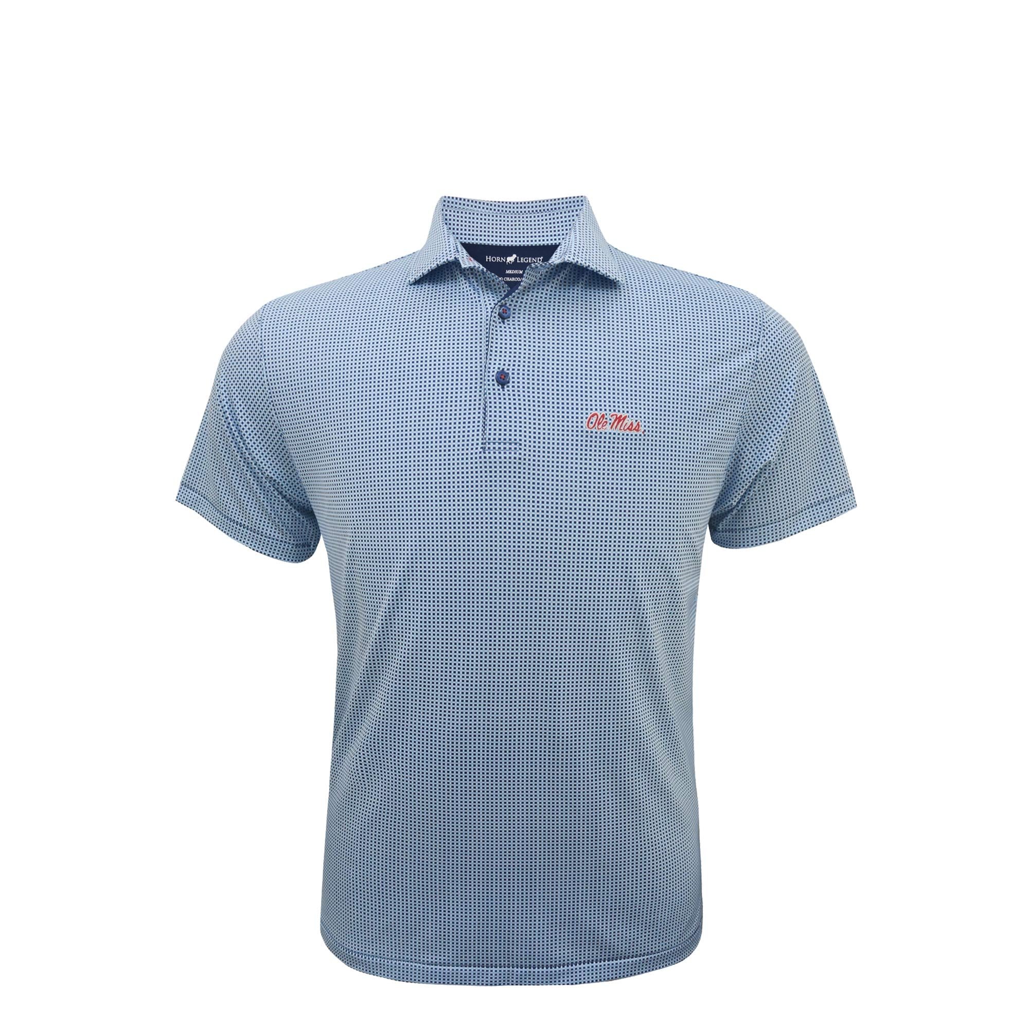 Horn Legend Ole Miss Navy/Serenity Polo