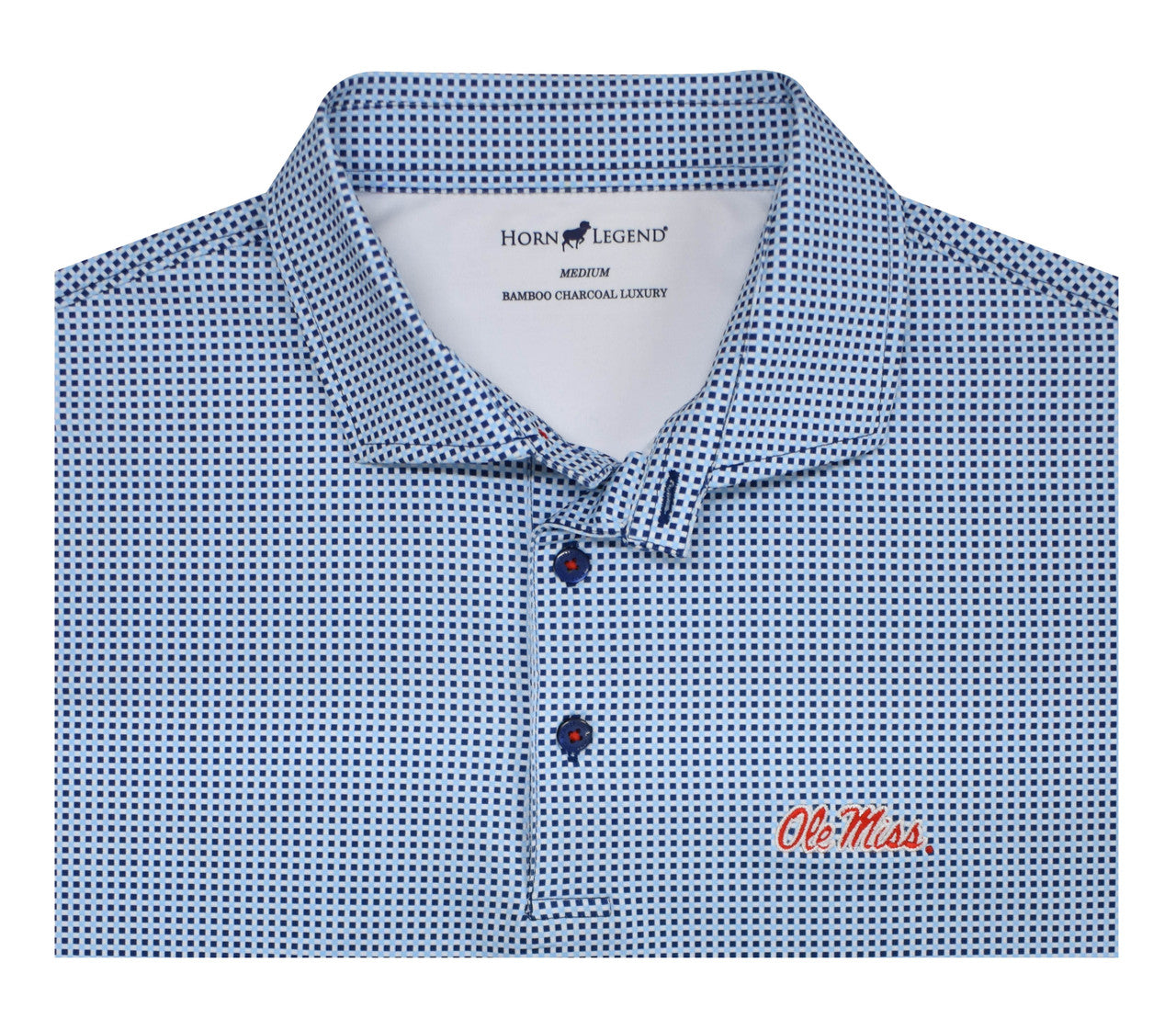 Horn Legend Ole Miss Navy/Serenity Polo