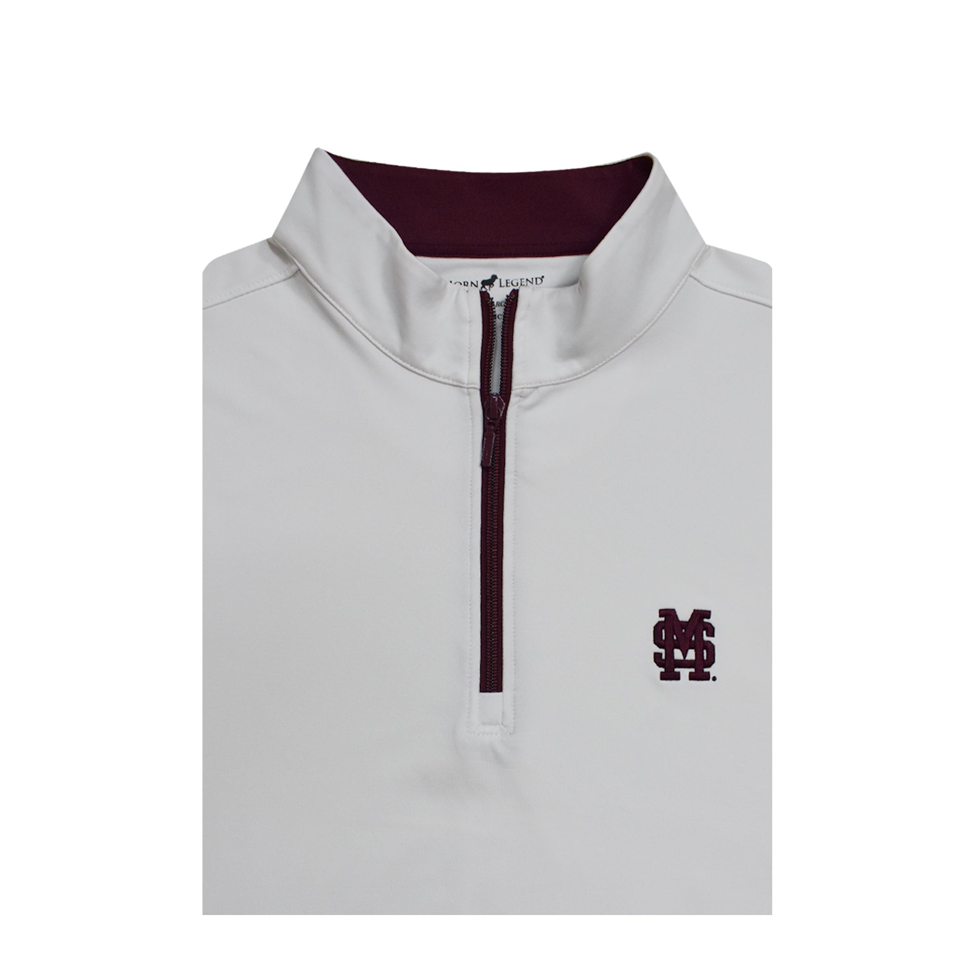 Horn legend White 1/4 Zip with M Over S