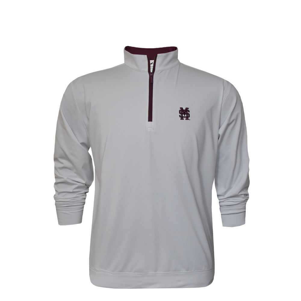 
                  
                    Horn legend White 1/4 Zip with M Over S
                  
                