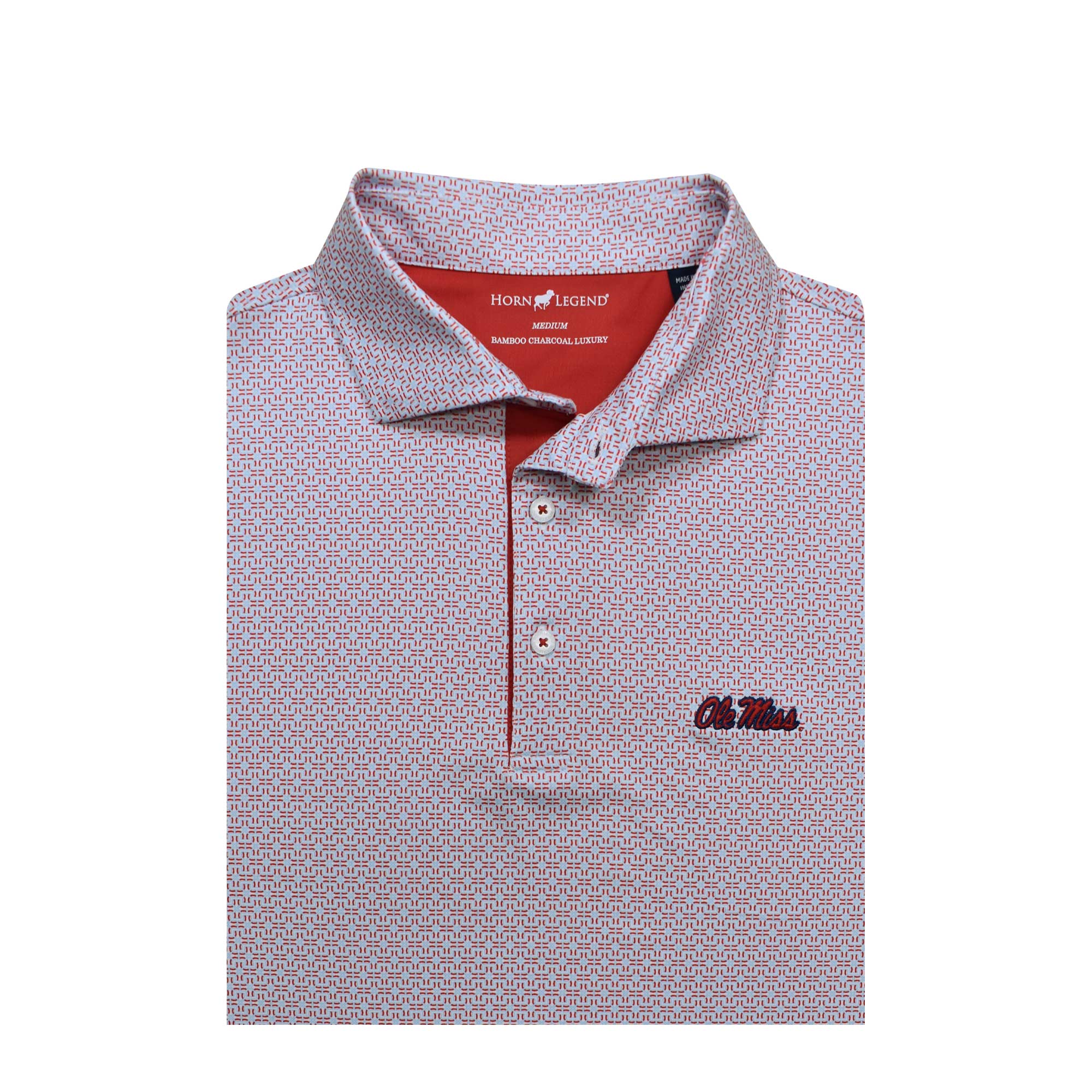 Horn Legend Ole Miss Aztec Polo