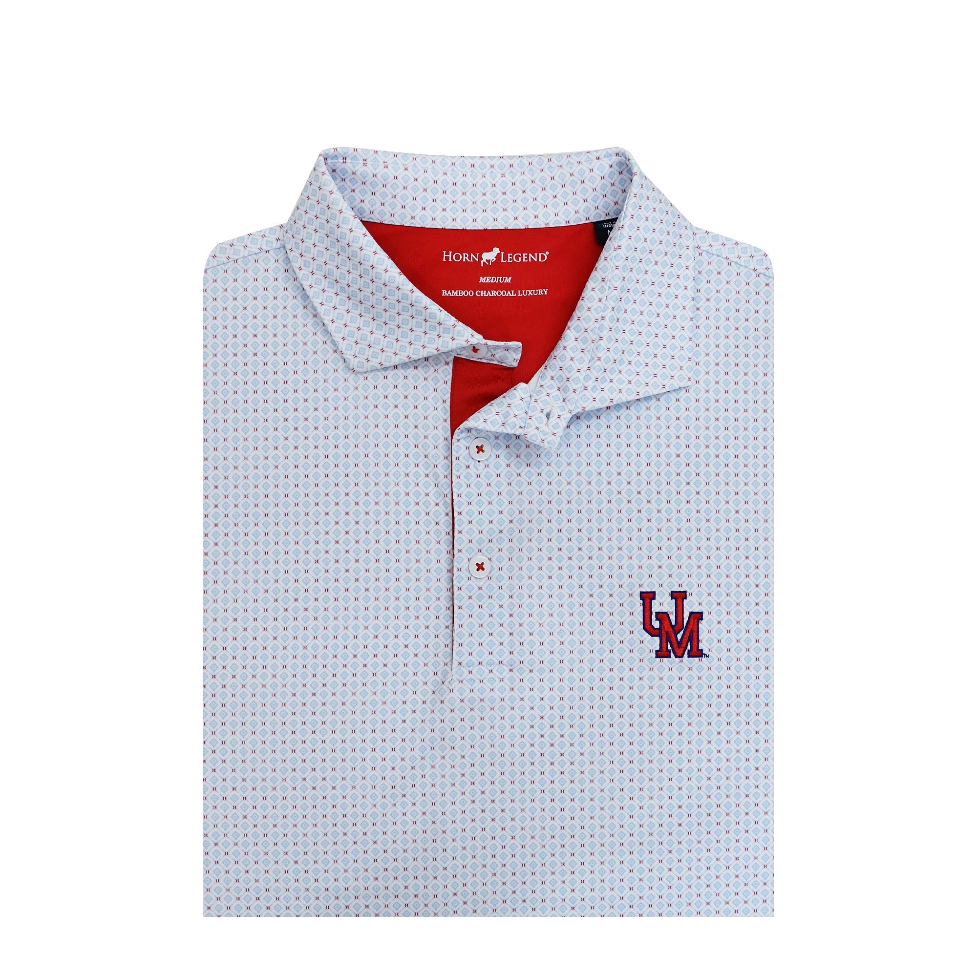 Horn Legend White, Serenity blue, and Red Polo