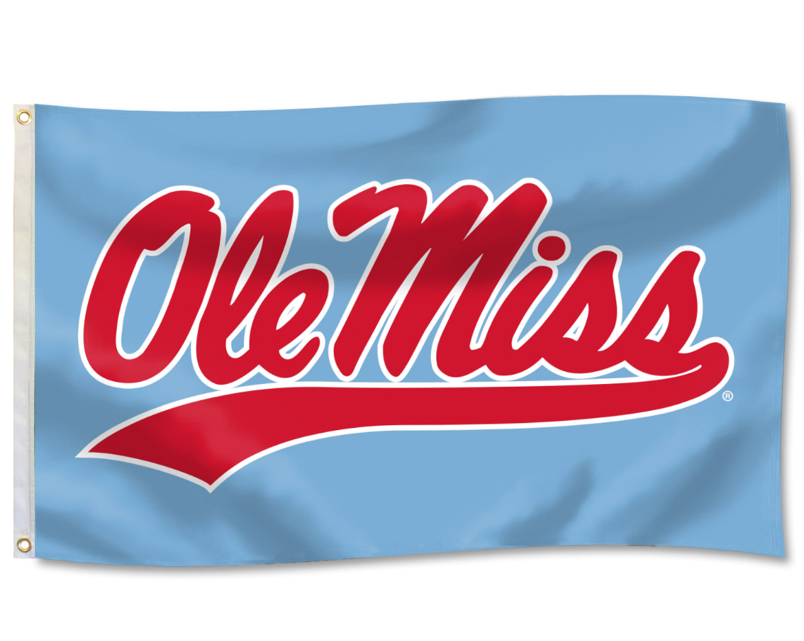 DuraWave Ole Miss Flag - Script with Tail