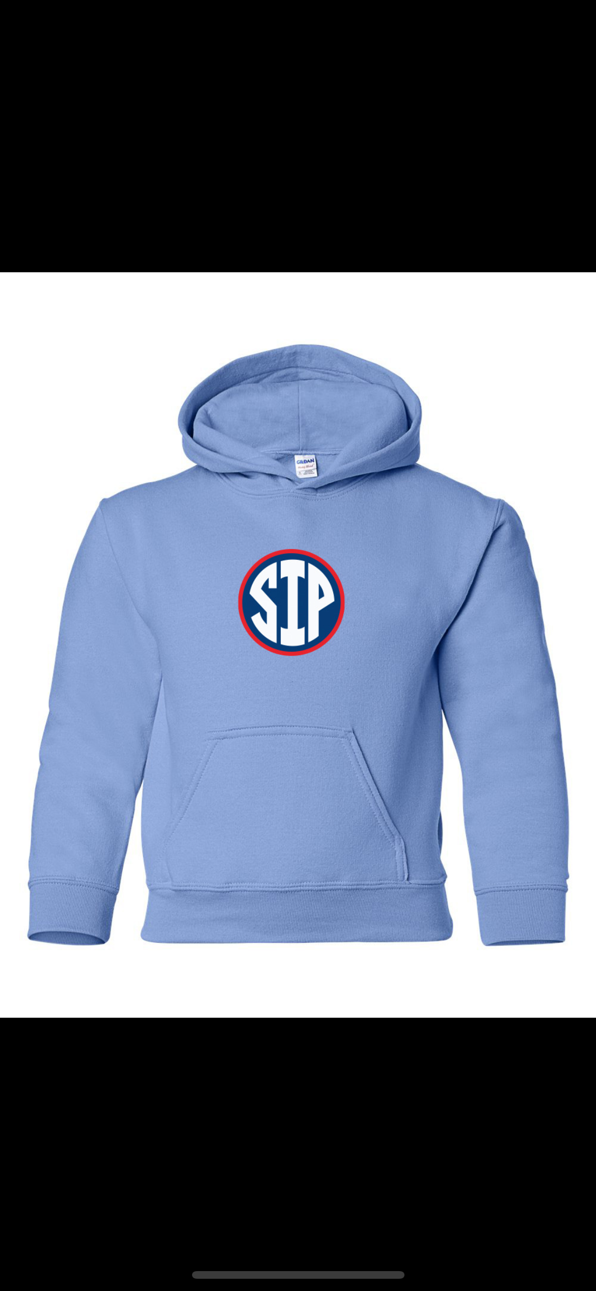Gildan Youth Powder Blue SIP Hoodie