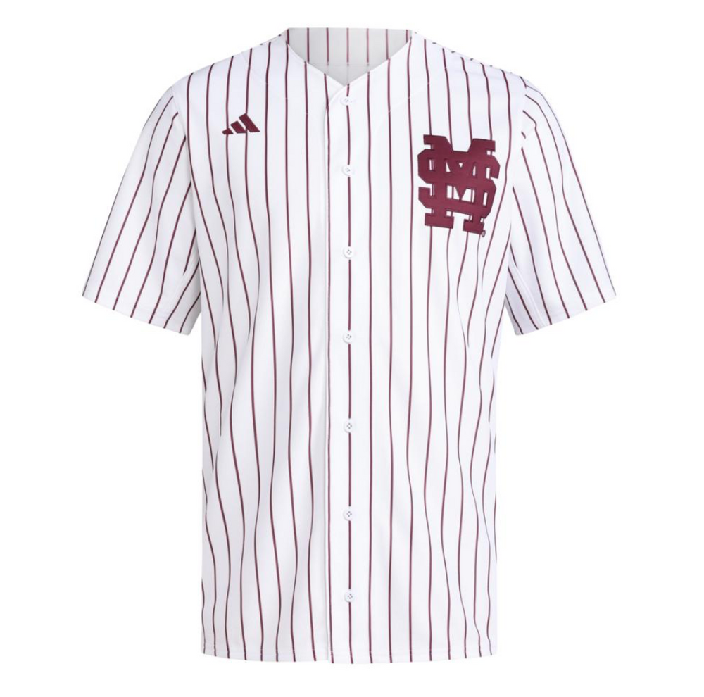 Adidas Mississippi State Adult Baseball Jersey