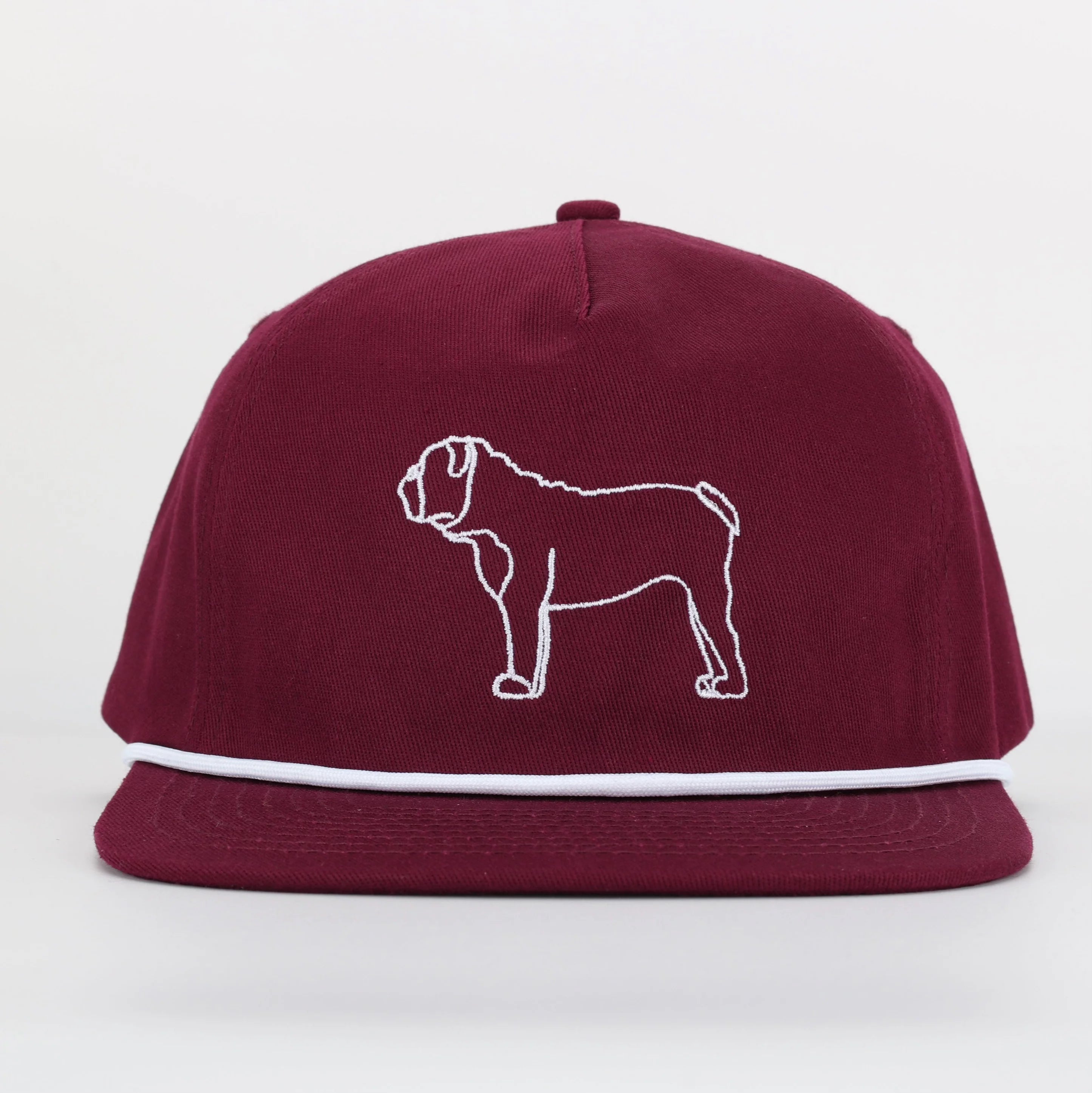 Mississippi State Bulldog Cotton Rope Hat - Maroon