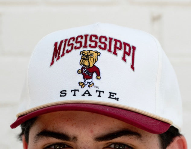 MSU Classic Two Tone Hat with Walking Bully