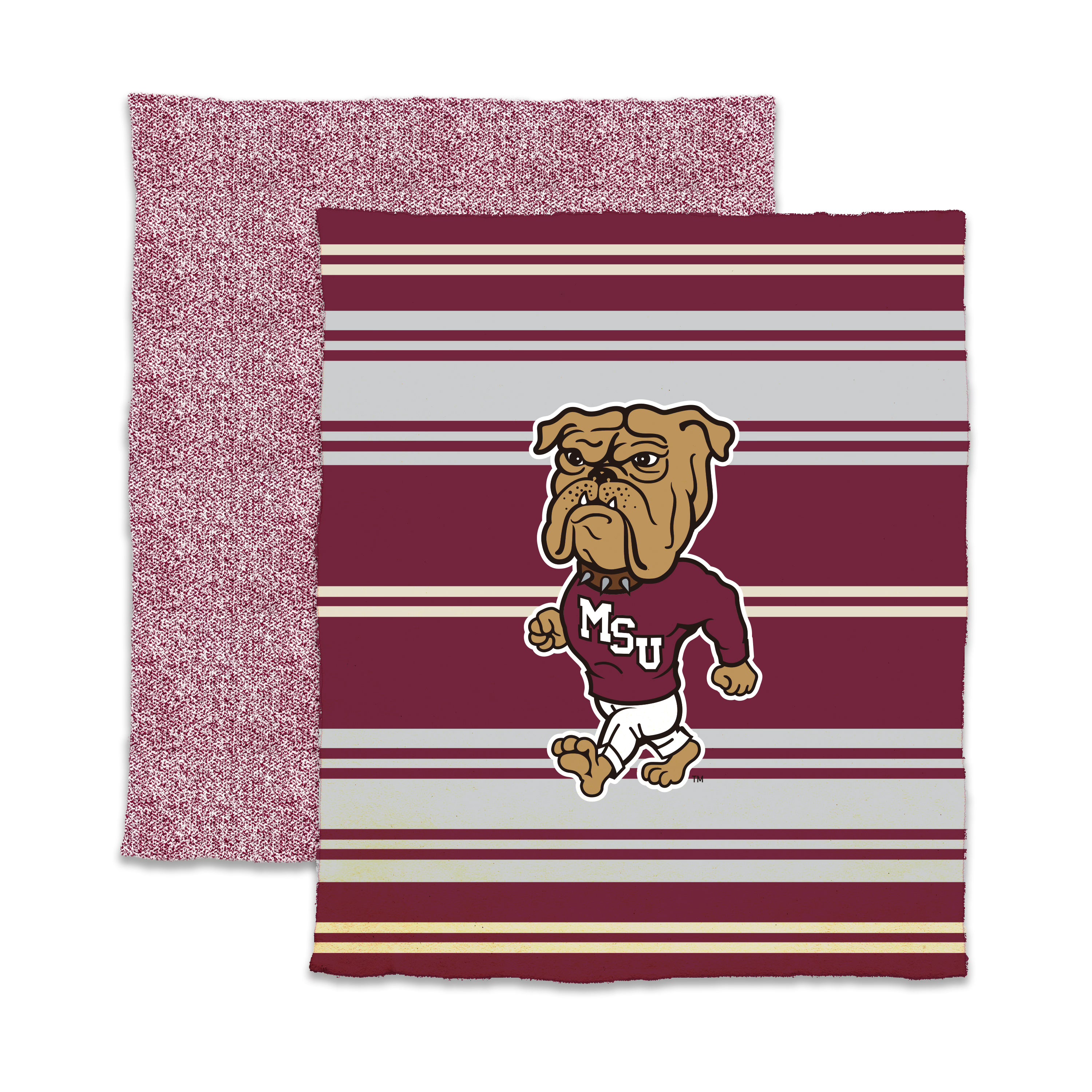 Mississippi State Luxe Stripe Dreams Throw