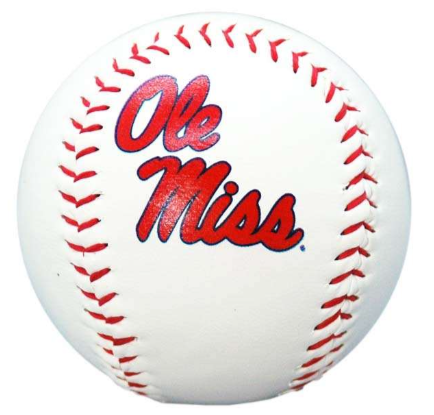 Ole Miss Baseball with Ole Miss Script