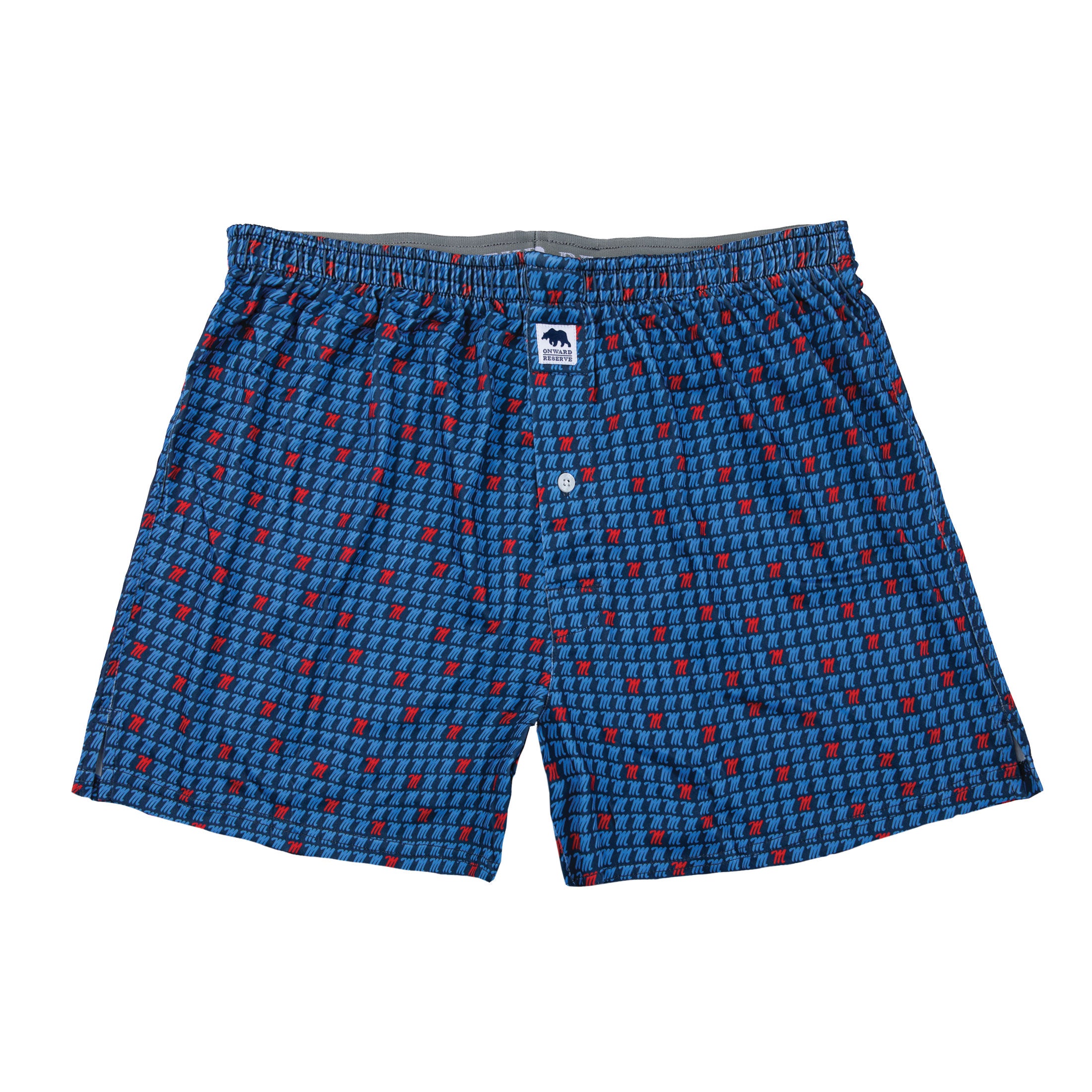 Ole Miss Performance Boxer - Classic Navy with Script M