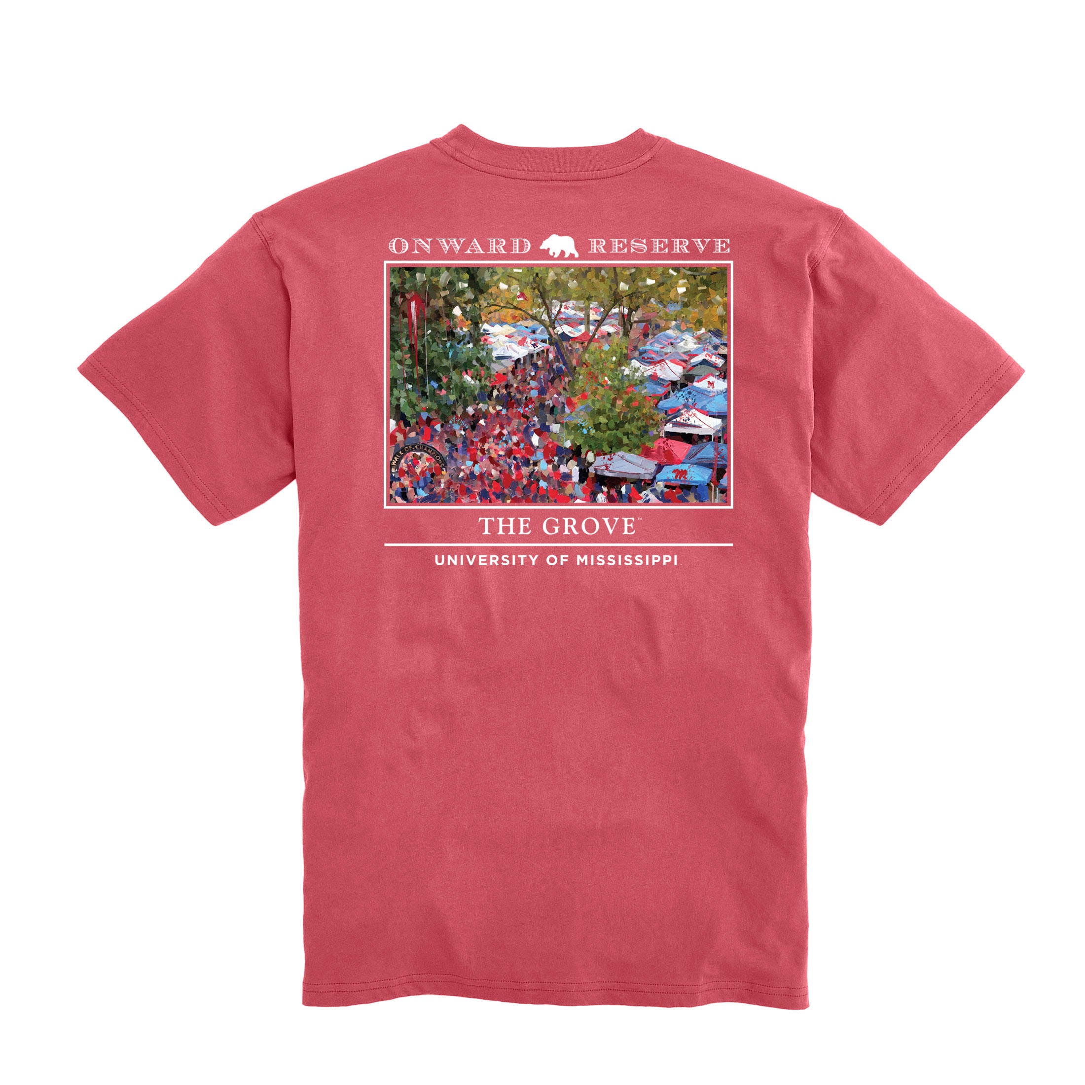 Ole Miss Grove Tee - Washed Red