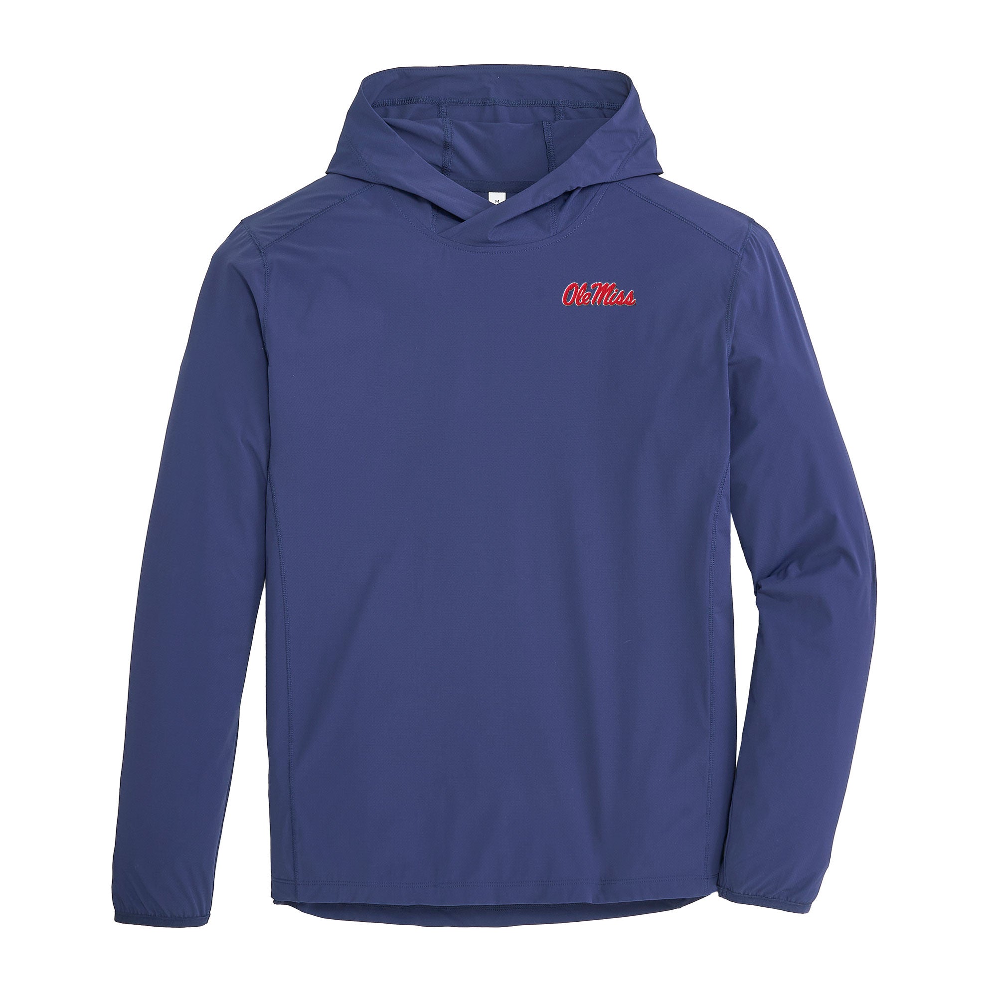 Ole Miss script Trail Performance Hoodie - Navy with Ole Miss Script