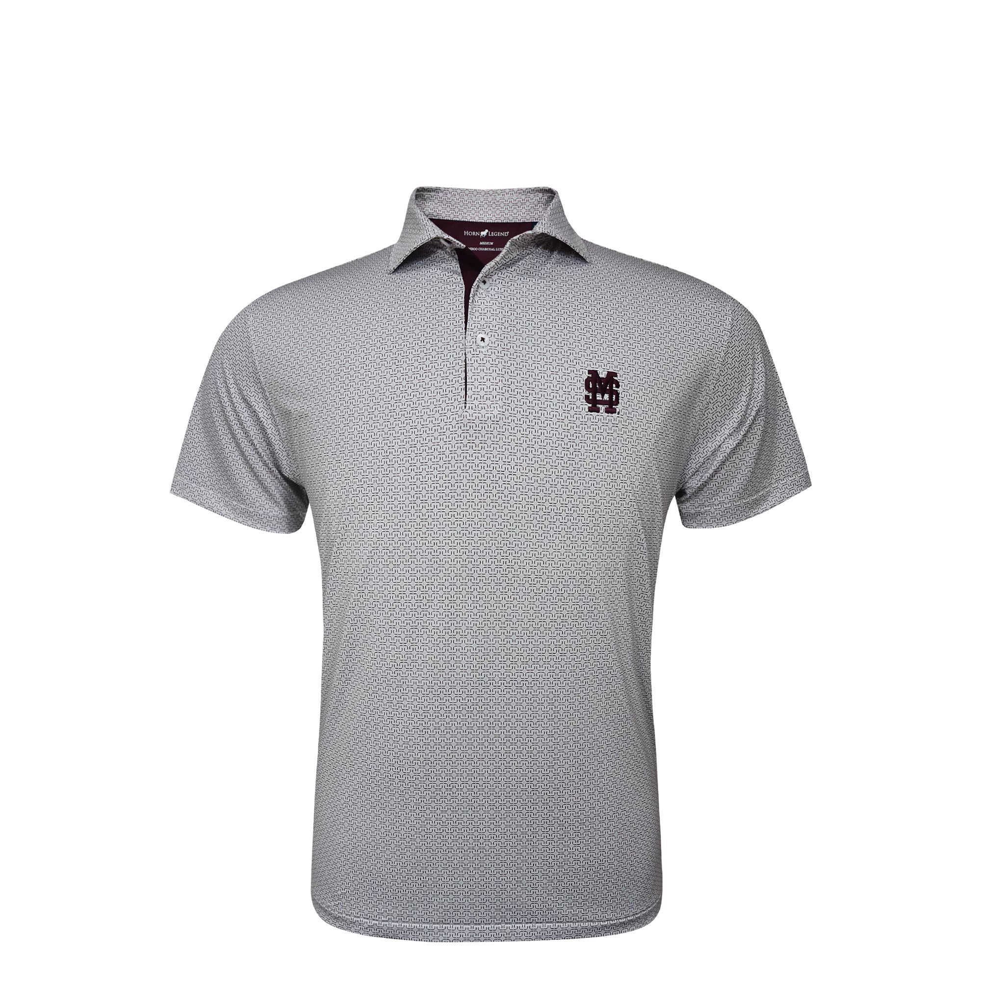 Horn Legend Mississippi State Aztec Polo