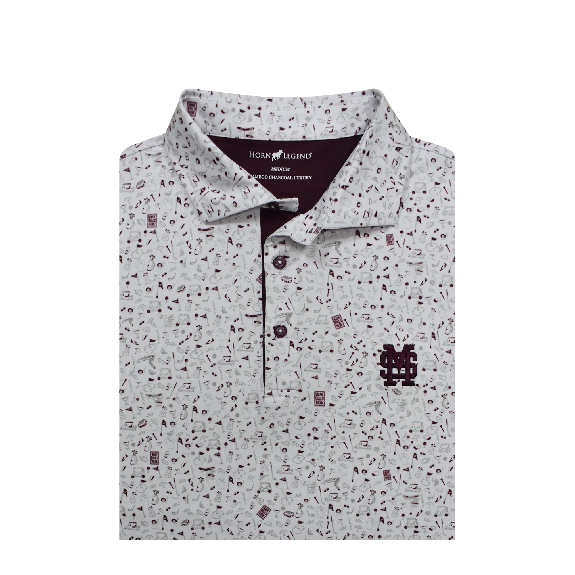 Horn Legend Mississippi State Mulligan Polo