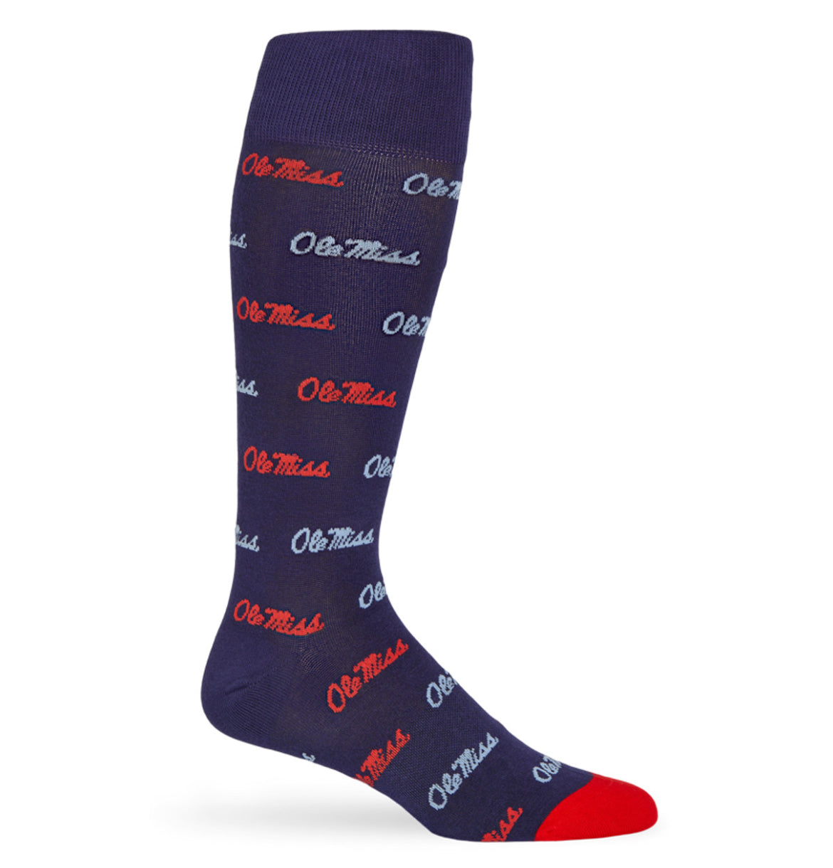 DeadSoxy Adult Navy Ole Miss Script Socks