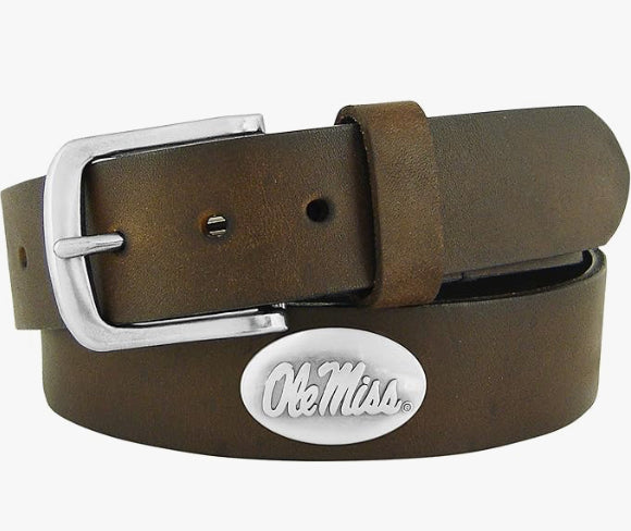 Zep Pro Adult Ole Miss Leather Belt