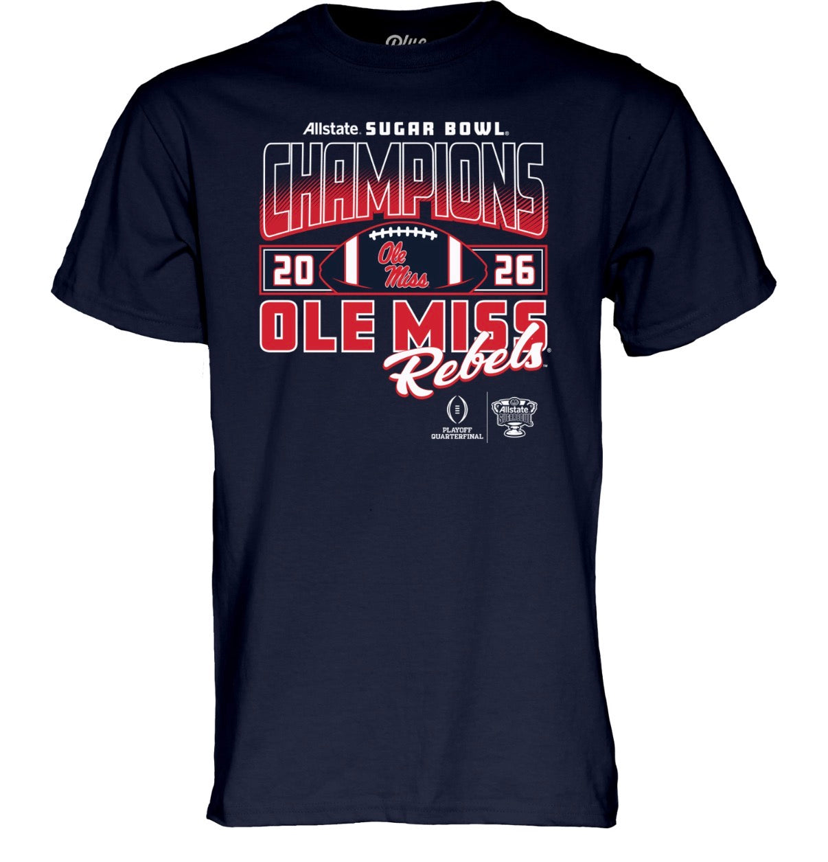 Blue 84 Sugar Bowl Champions T-Shirt- Navy
