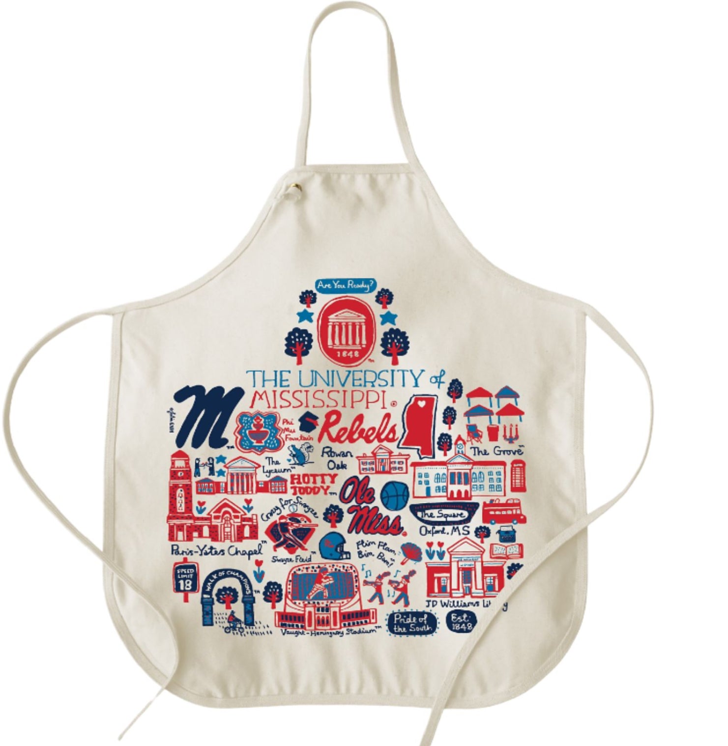 Julia Gash Canvas Ole Miss Apron