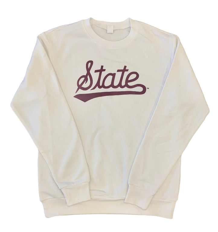 White State Script Sweatshirt