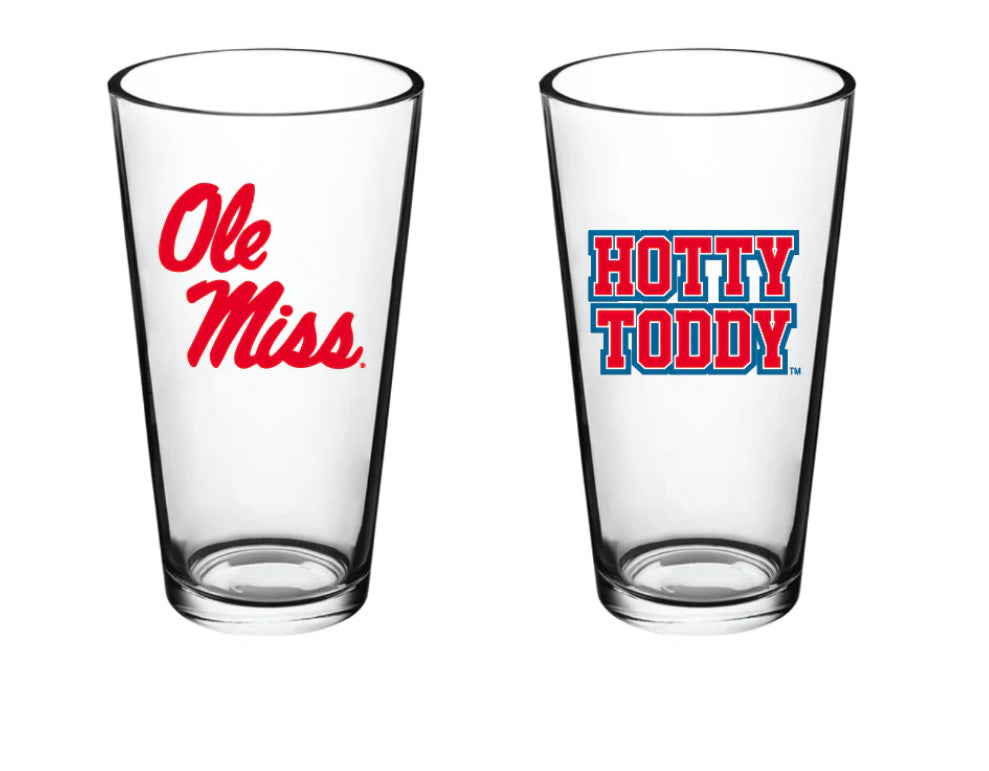 Ole Miss Hotty Toddy Pint Glass