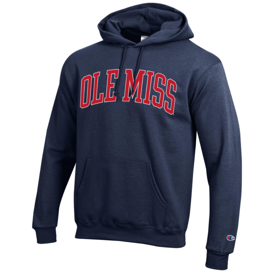 Champion Ole Miss Youth Navy Hoodie