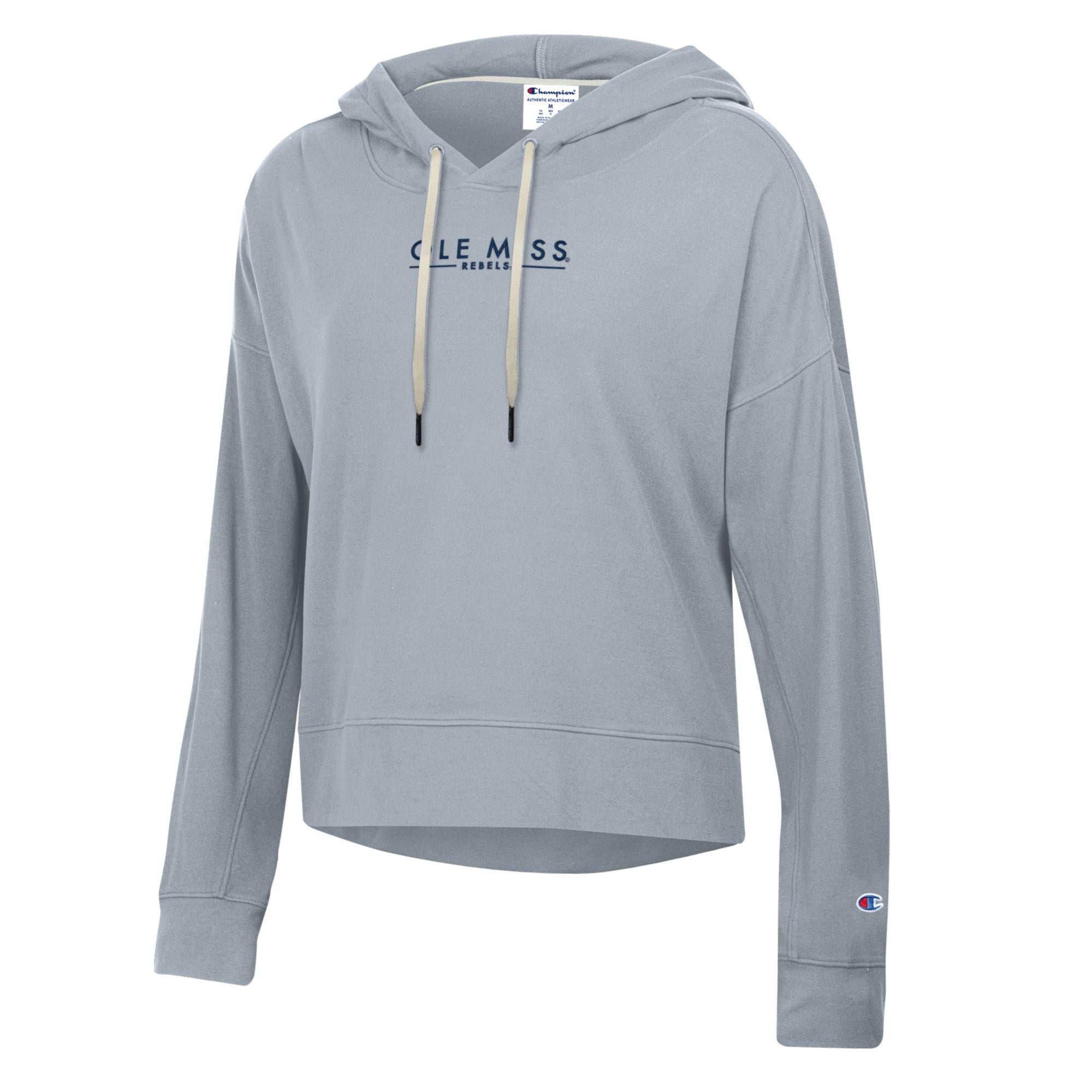 Womens Champion Sueded Hood Silver Spotlight