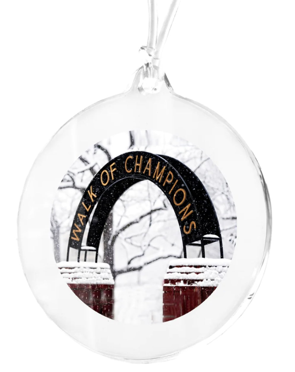 Ole Miss Snowy Day Walk of Champions Bag Tag