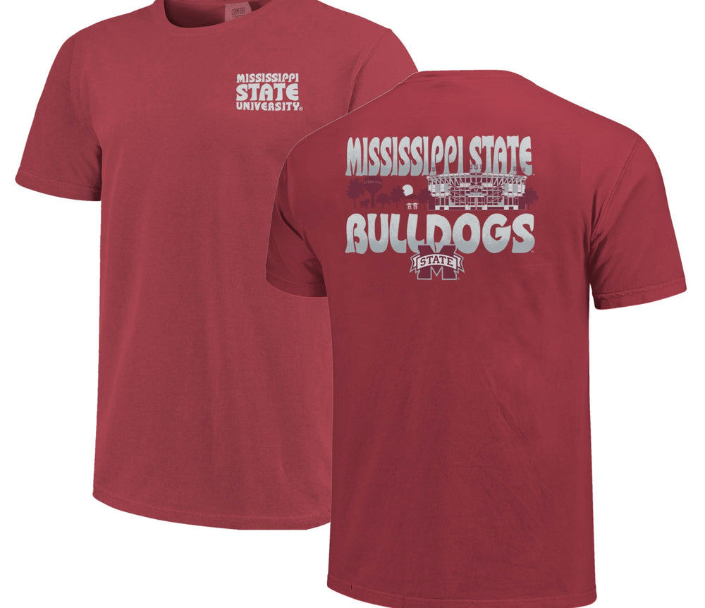 Comfort Color Mississippi State Football Stadium Tee