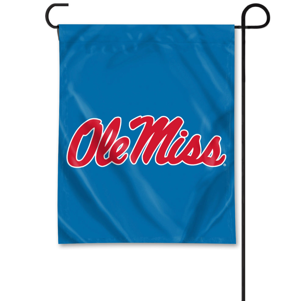 UBF Ole Miss Garden Flag- Powder Blue