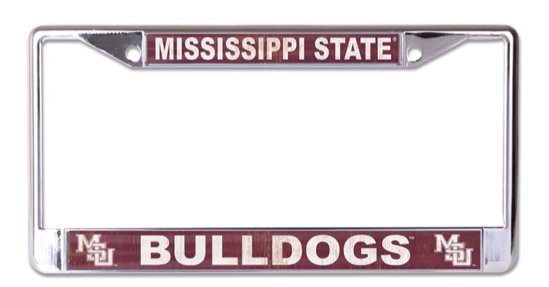 Mississippi State Interlocking MSU License Plate Frame