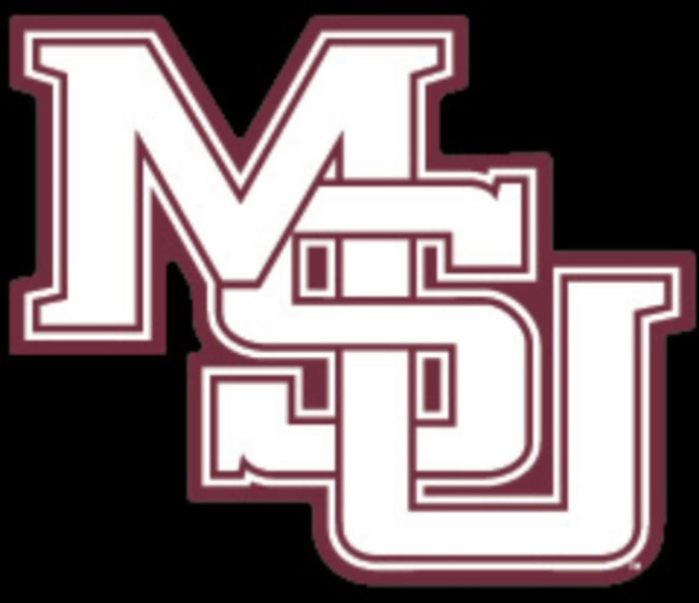 Mississippi State 5‚Äù White MSU Interlock Decal