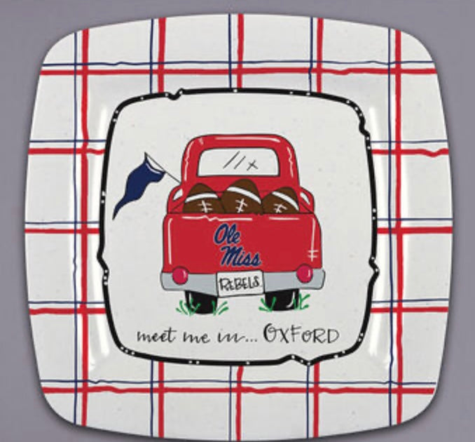 Magnolia Lane Square Ole Miss Platter