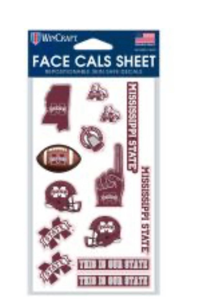 Mississippi State Face-Cals Sheet