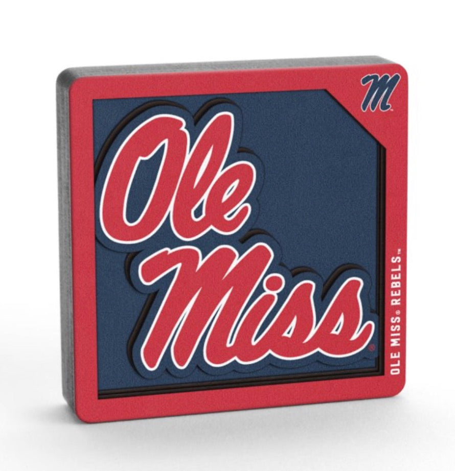 Ole Miss 3D Logo Series Magnet