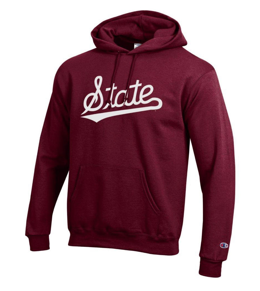 Mississippi State Champion Maroon State Script Hoodie