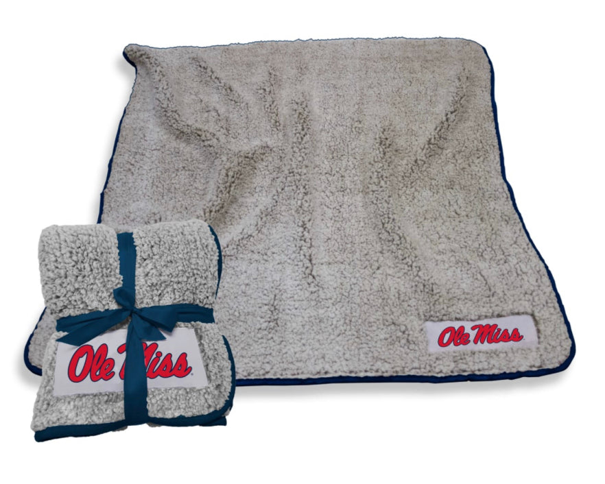 Ole Miss Frosty Fleece Blanket
