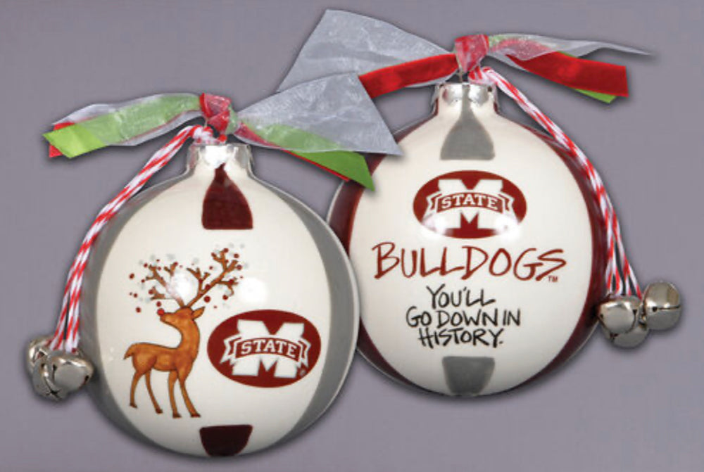 Mississippi State Reindeer Ball Ornament