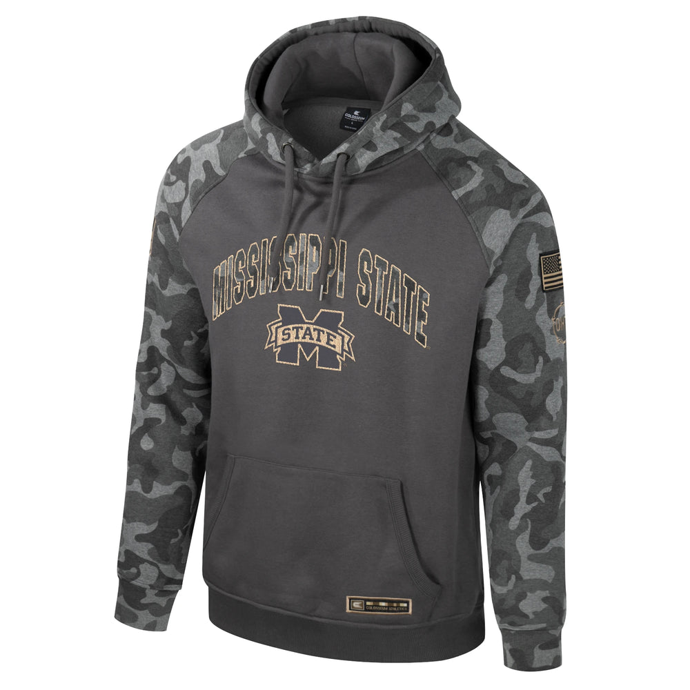 Colosseum Men Mississippi State Heather Camo Hoodie