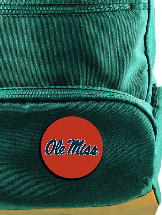 Red Ole Miss Script Game Day Pin
