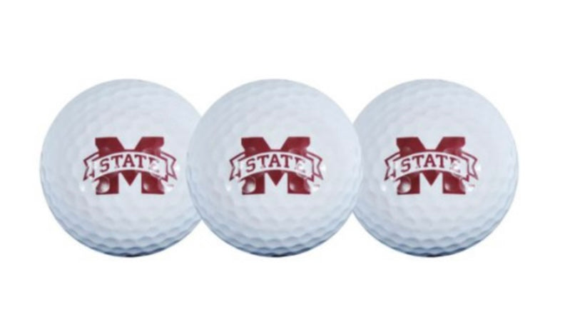 Mississippi State Set of 3 Golf Balls
