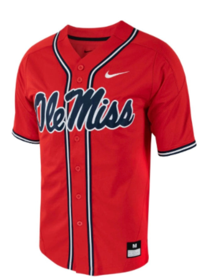 Ole Miss Baseball Jersey - Red