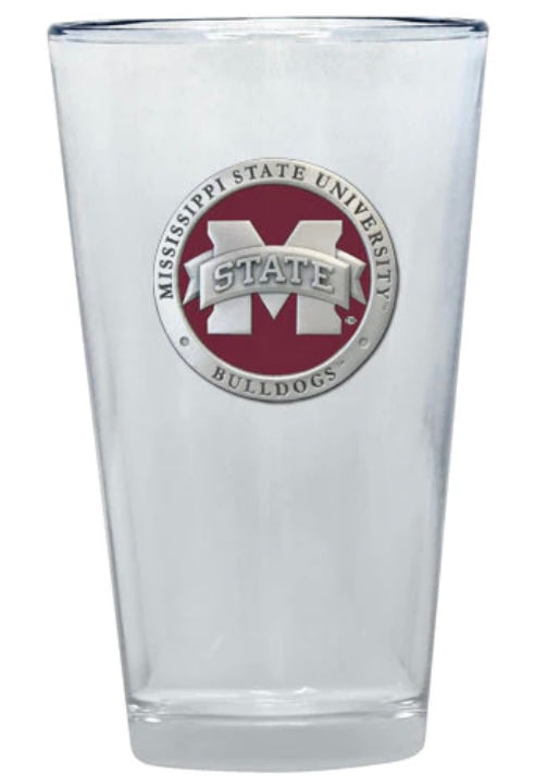 Mississippi State Pint Glass with M State Logo