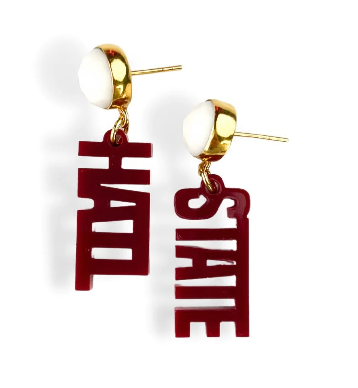 Brianna Cannon Mini Mississippi State Earrings