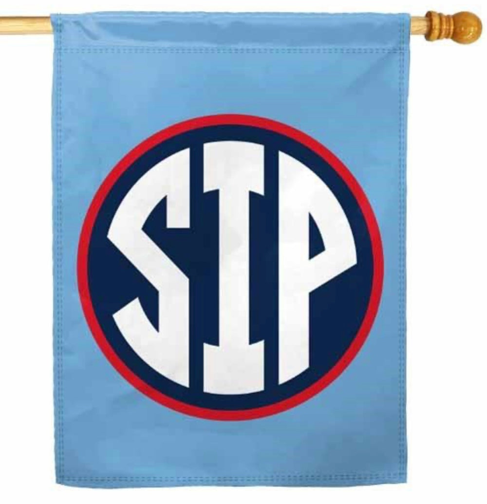Powder Blue SIP 30x40 Double Sided Banner Flag